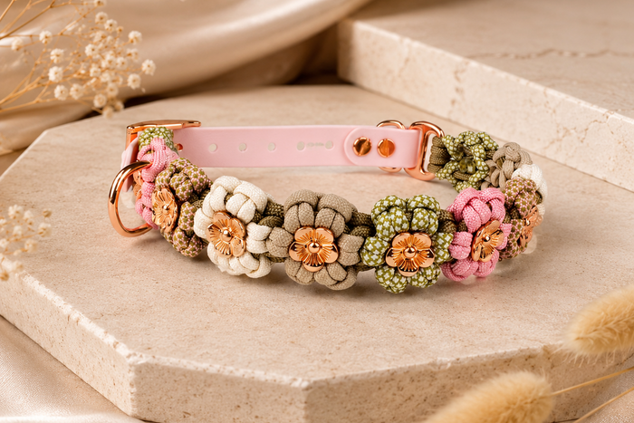 Hundehalsband Tierluxe Blumen Paracord