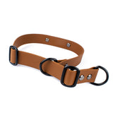 Hundehalsband Tierluxe Zugstopp Biothane Braun Personalisiert