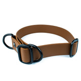 Hundehalsband Tierluxe Zugstopp Biothane Braun Personalisiert