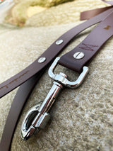 Premium Hundeleine UM'S ECK aus BioThane®/POP - Band - mit Edelstahlkomponenten - 1,5 m