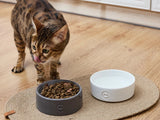 KATZENNAPF aus Keramik / Kugelboden / Handgefertigt