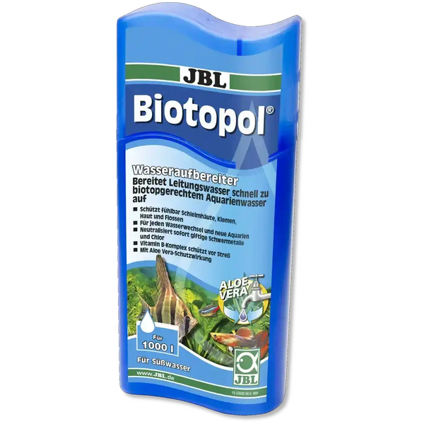 JBL Biotopol 250 Ml Wasseraufbereiter Für 1000 L Süßwasser Aquarien Und Wasserschildkröten