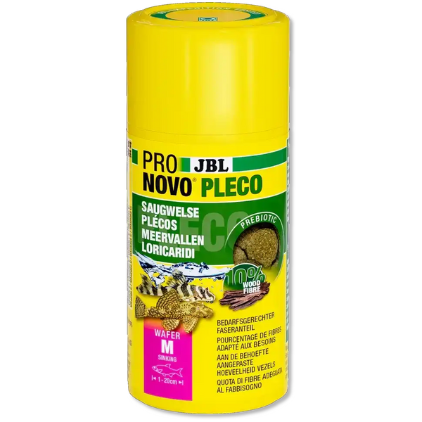 JBL Pronovo Pleco Wafer M 100 ml Saugwelse Futterwafer Mit Holzanteil Für Antennenwelse Und Algenfresser