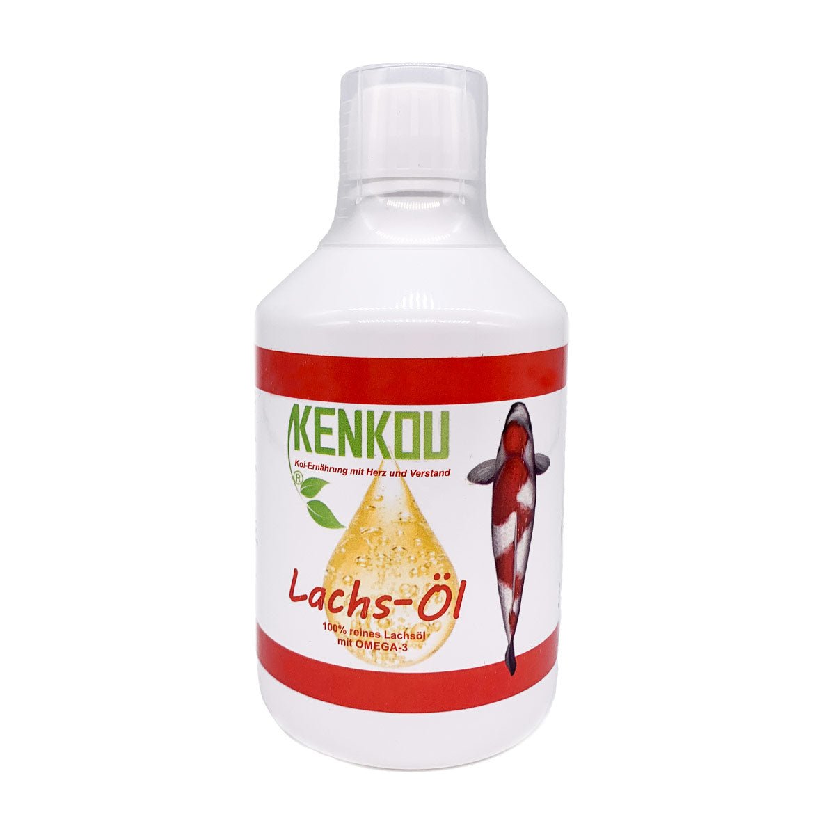 Lachsöl 0,5l, reich an an Omega 3 Fettsäuren
