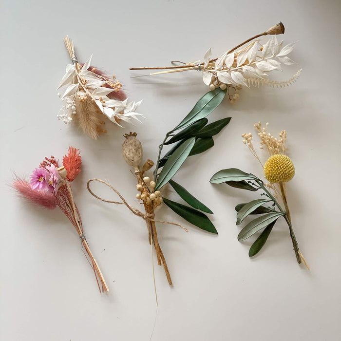 Trockenblumen Geschenktopper
