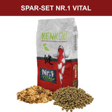 Koifutter KENKOU® Nr.1 -Vital Sparset 5 mm schwimmend + Mehrsorten-Mix