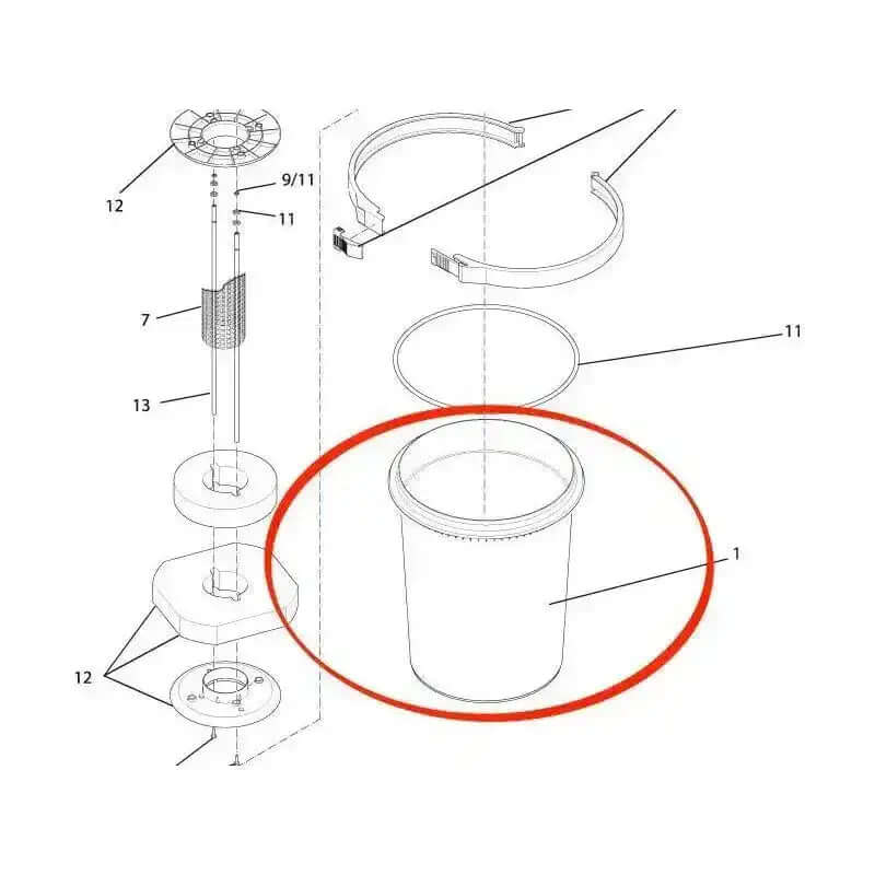 Oase Ersatzbehälter FiltoClear 6000 12000 UVC Druckfiltersysteme Ersatzteile Pro