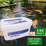 ph Wert senken im Teich mit pH Minus 5kg