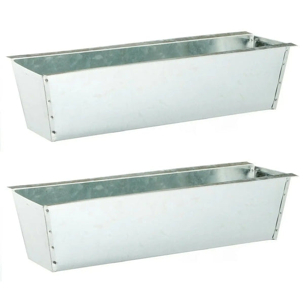 Pflanzkästen für Palette Paletten Pflanzkasten Palettenbeet Blumenkasten Kästen(Zink, 2 Stück)