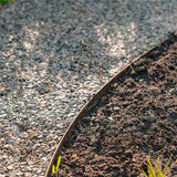 Cortenstahl Rasenkante – Gewalzter Oberrand, 70 mm, 20er Pack