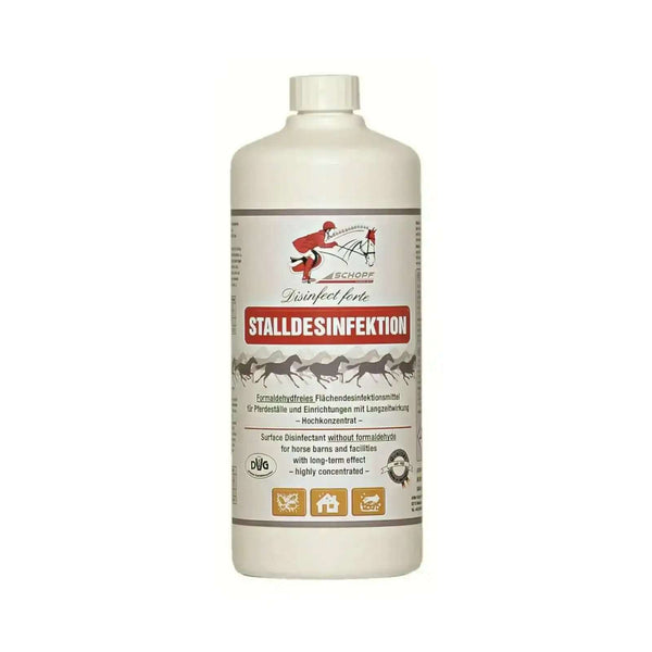 Schopf Riders Disinfect Forte Formaldehydfreie Hochkonz 1L - Stalldesinfektion Langzeitwirkung Protection