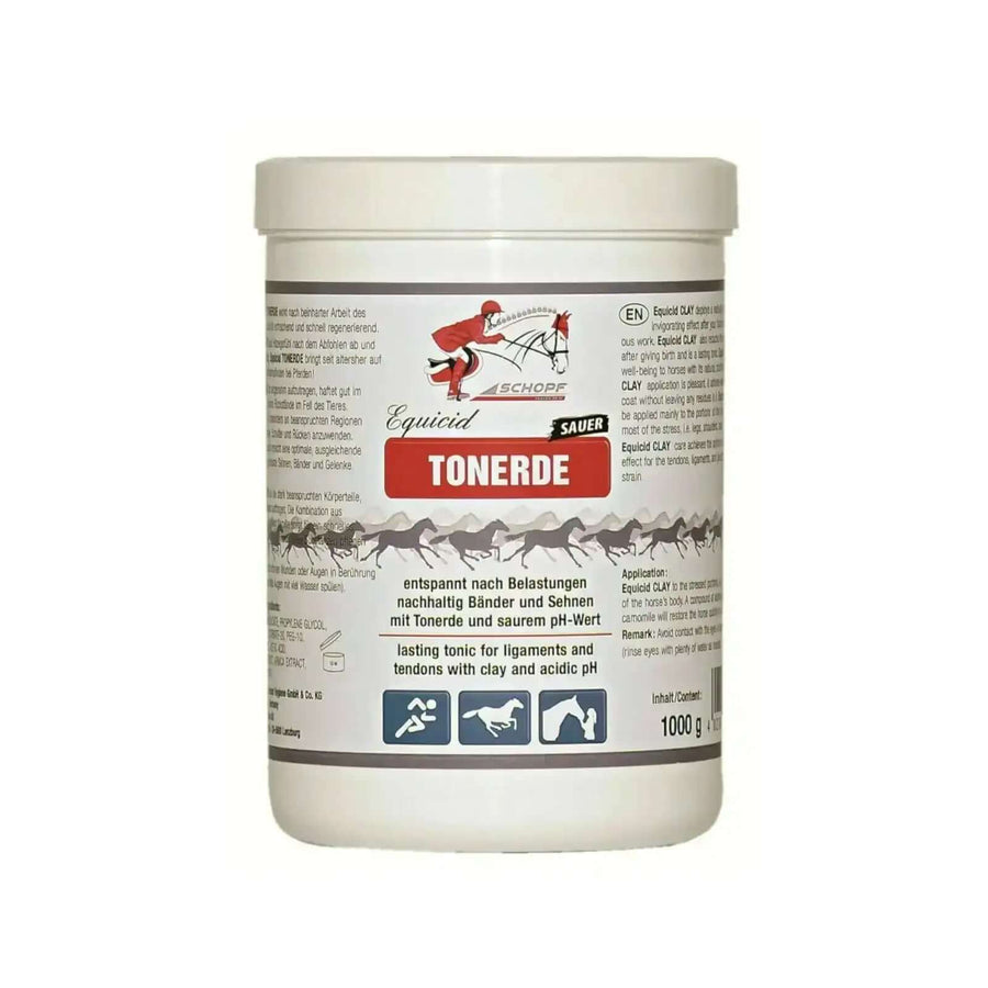 Schopf Riders Equicid Tonerde Sauer 1l - Natürliche Regeneration für Pferdesehen und Bänder