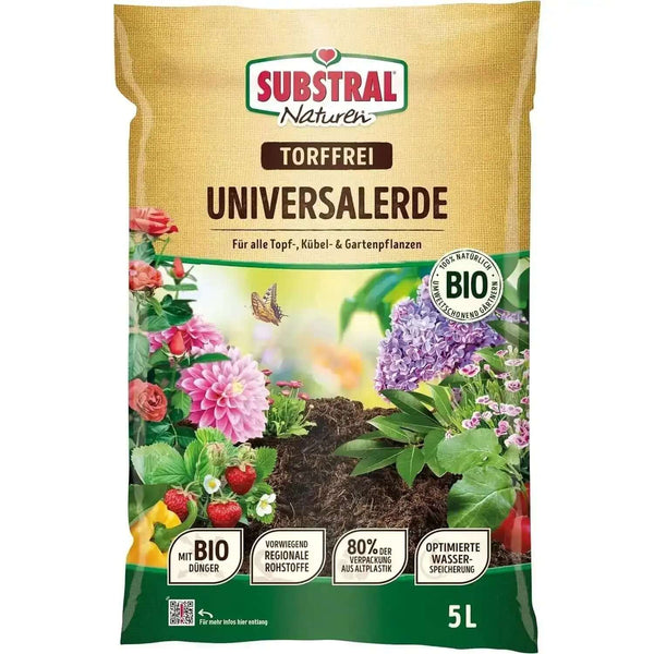 SUBSTRAL® NATUREN® Universalerde Bio & Torffrei 5L