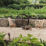 Cortenstahl Holzlager LOGG ronde 1500 x 400 mm