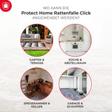 Rattenfallen Click 2 Stück giftlosen Bekämpfung