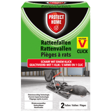 Rattenfallen Click 2 Stück giftlosen Bekämpfung