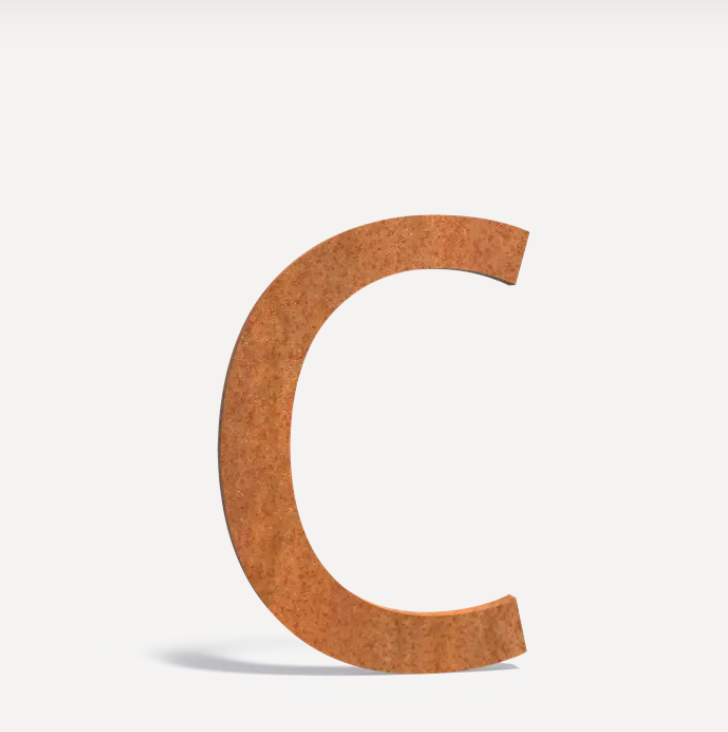 Buchstaben für Briefkästen "C"
