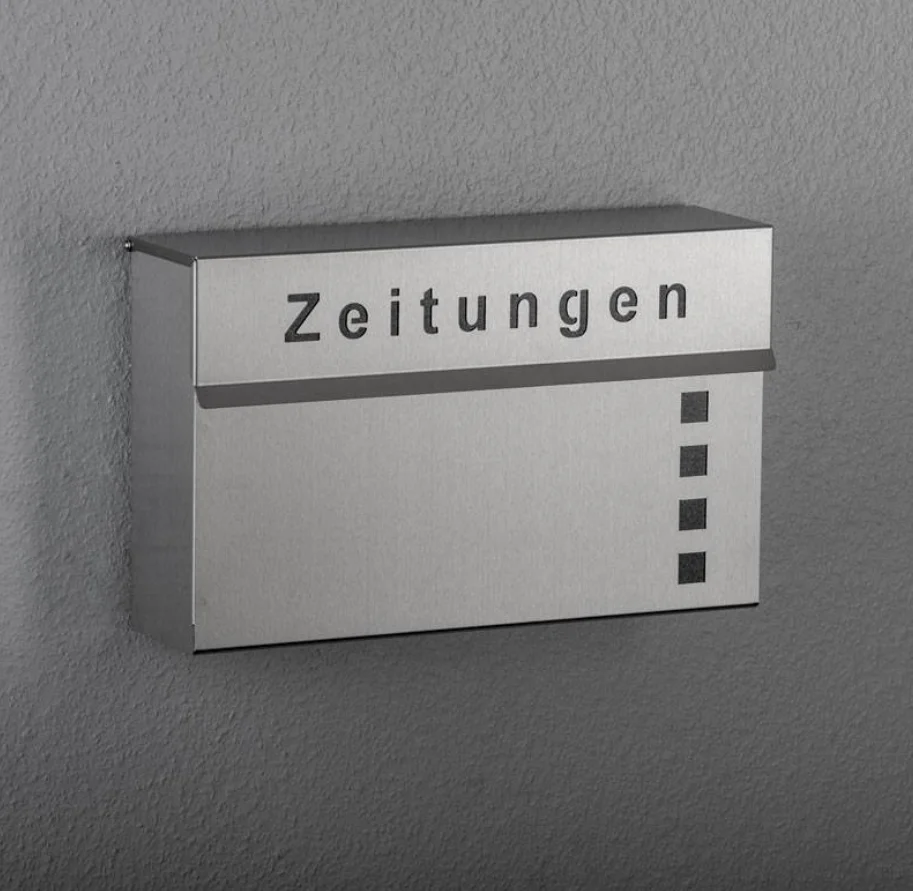 Zeitungskasten Edelstahl Zeitungskasten Edelstahl