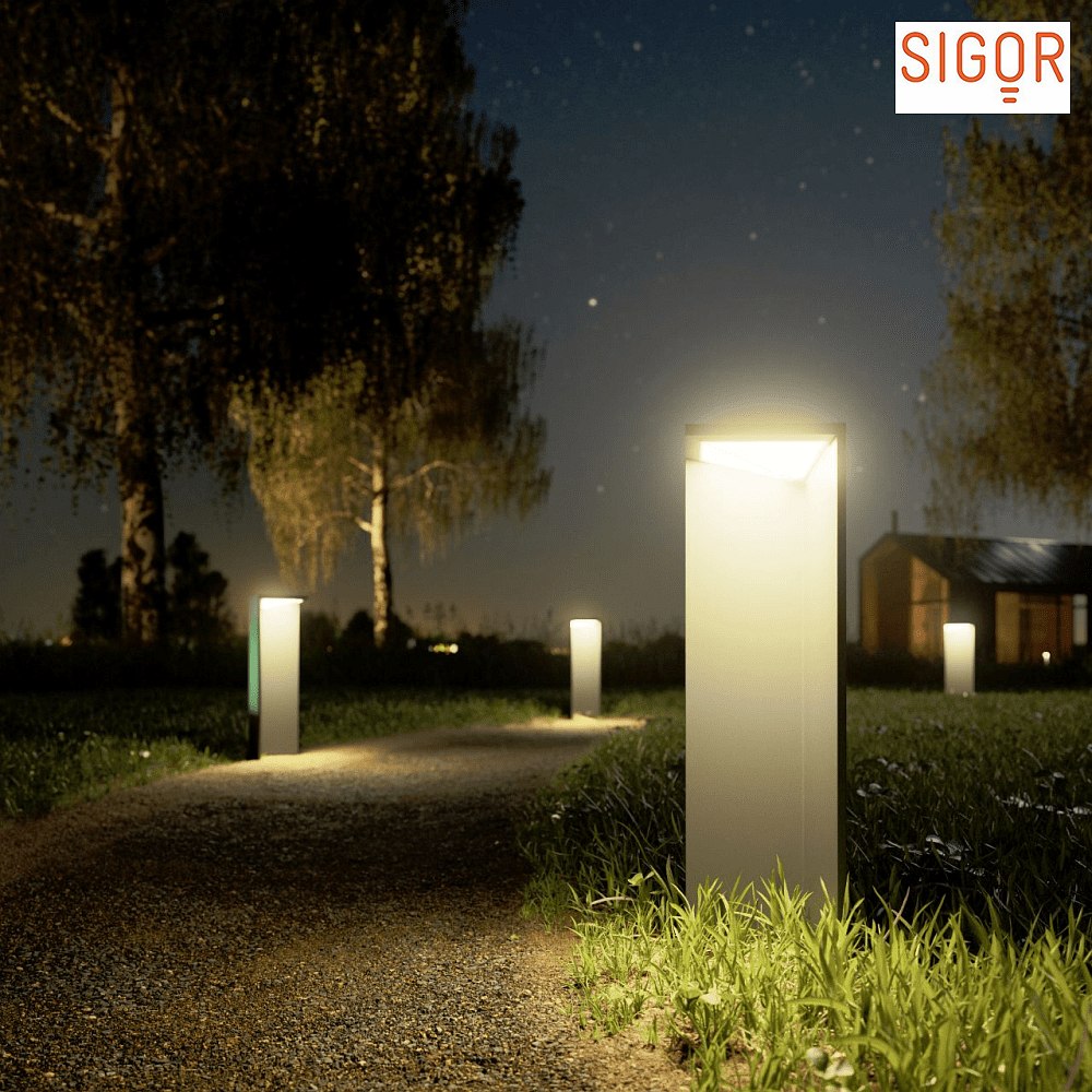 LED Solar-Sockelleuchte NUSOLAR 