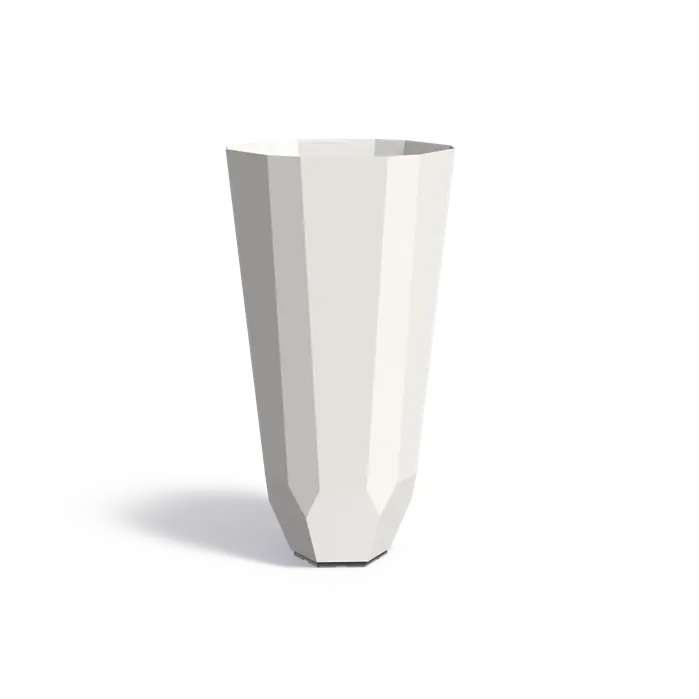  Pflangefäß aus Aluminium Facet