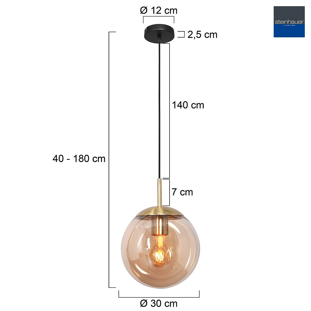 Pendelleuchte BOLLIQUE , Ø 30 cm 