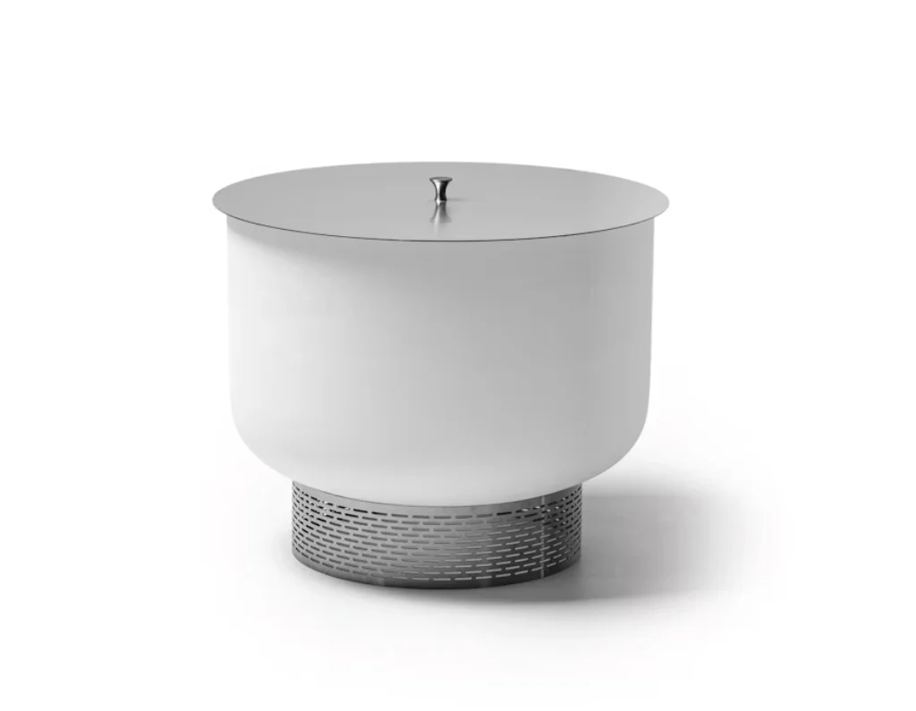 Glas Feuerstelle QFlame Set Ethanol Stainless Steel Glas Feuerstelle QFlame Set Ethanol Stainless Steel