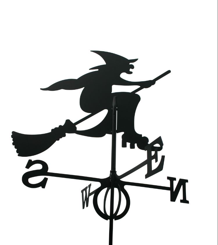Wetterfahne Hexe