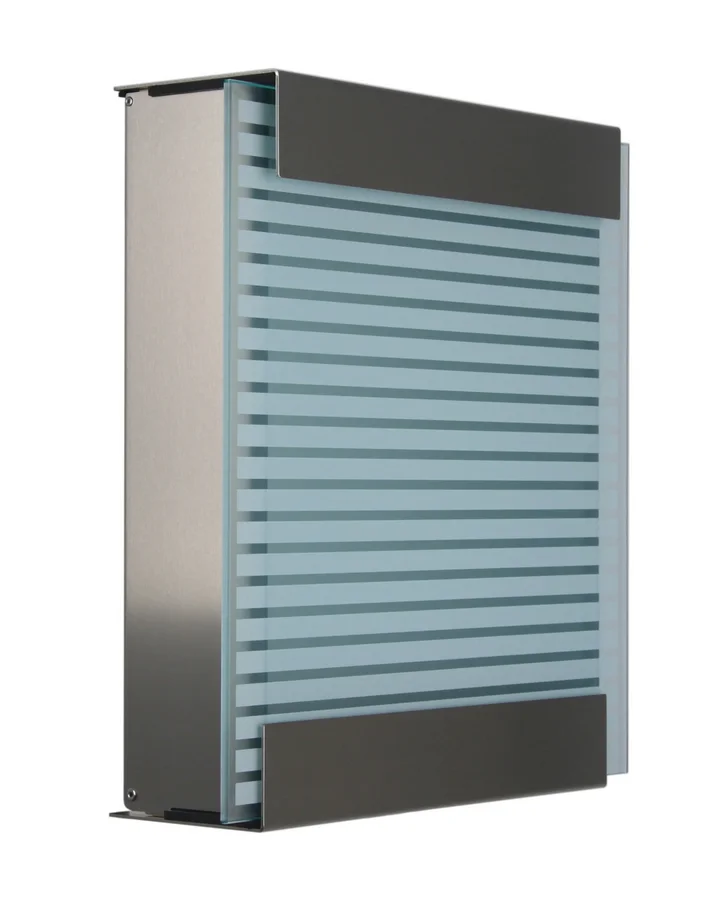 Briefkasten glasnost.glass.white-stripes Briefkasten glasnost.glass.white-stripes