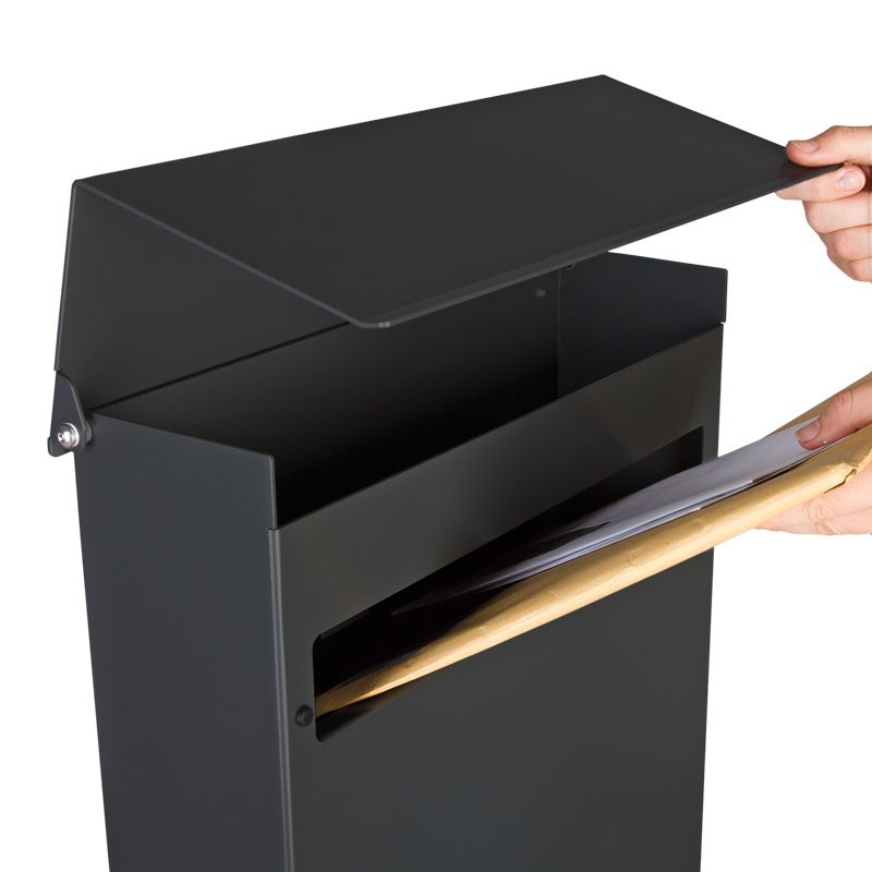 Standbriefkasten Modell CALMALUX, grafitgrau
