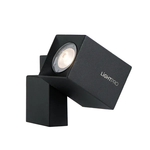 Wandleuchte Quartz Schwarz Alu 120 lm 