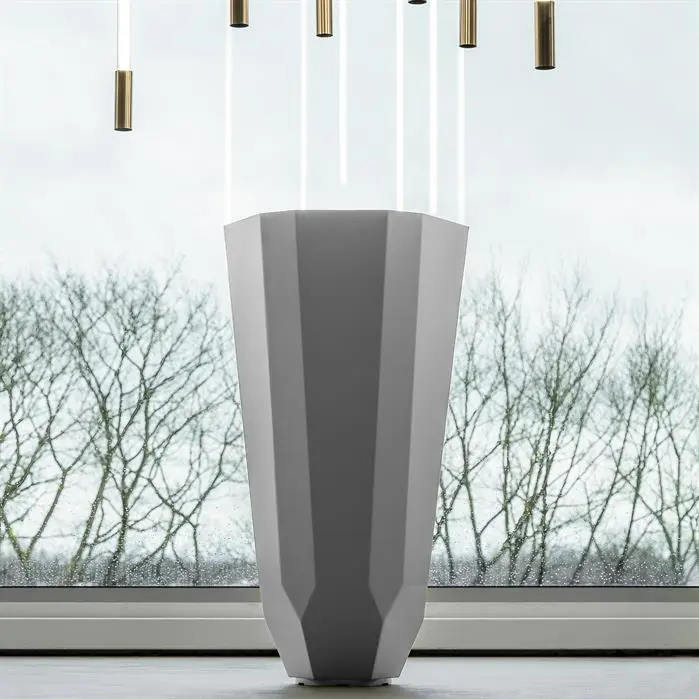  Pflangefäß aus Aluminium Facet