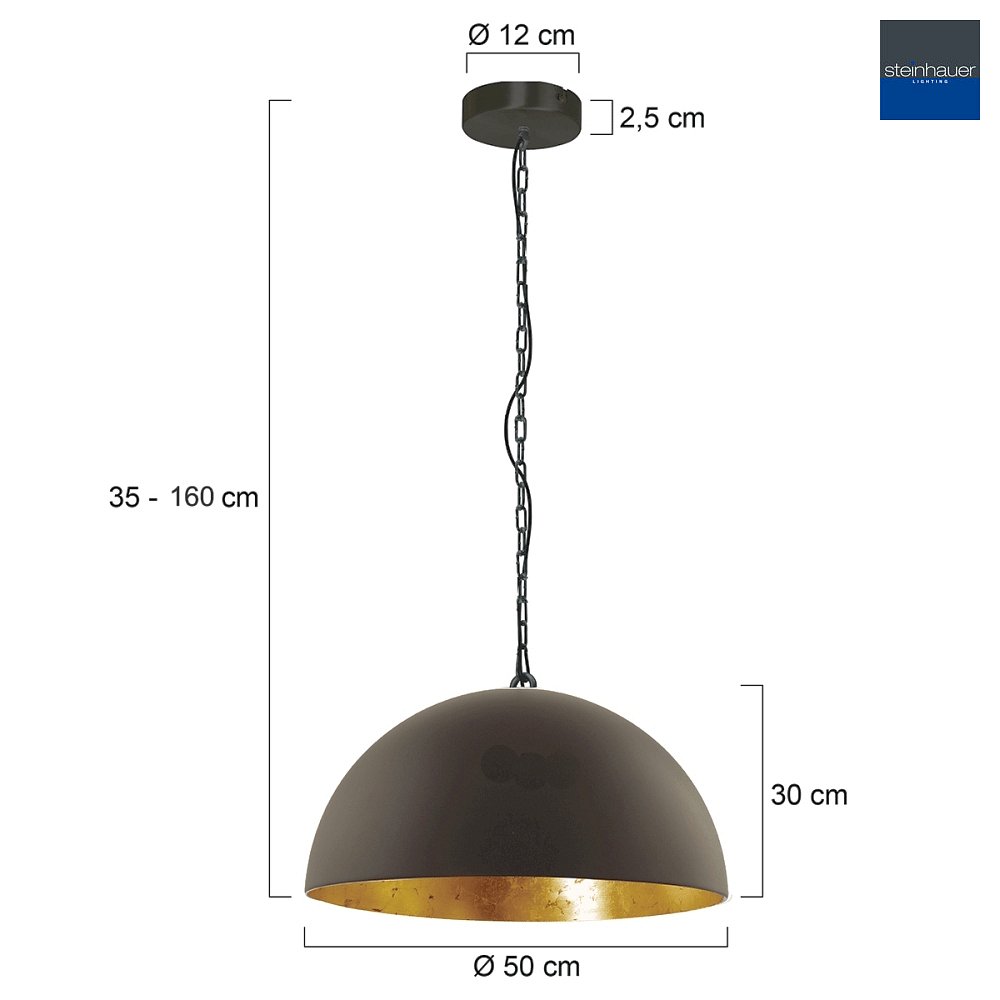 Pendelleuchte SEMICIRKEL, 1 flammig