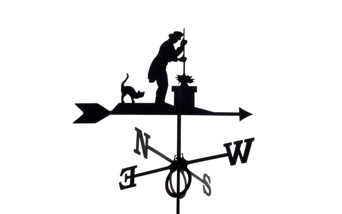 Wetterfahne Schornsteinfeger