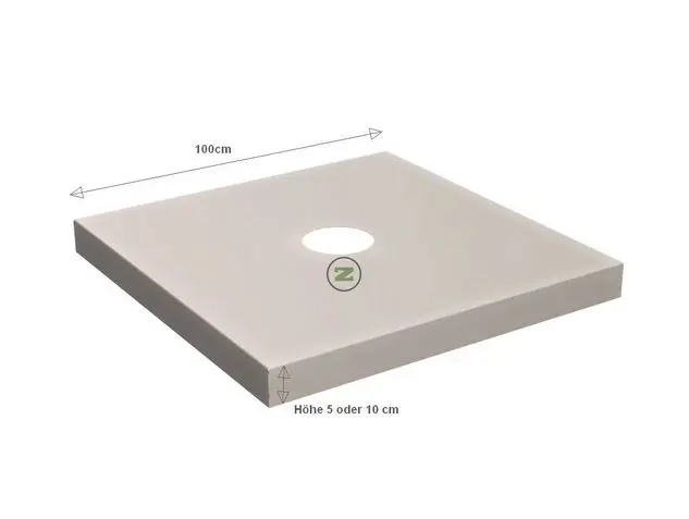Schirmständer Plattenständer Brügge 100x100 mit Alu-Abdeckung
