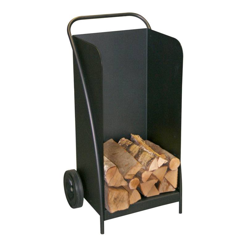 Holzwagen schwarz, H 95 cm