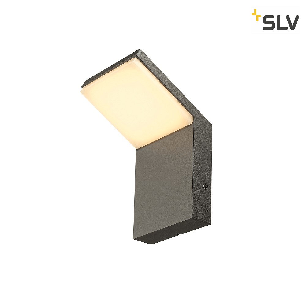 LED Außenwandleuchte ORDI, ohne Sensor, Anthrazit / opal