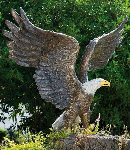 Bronzefigur Weißkopfseeadler 