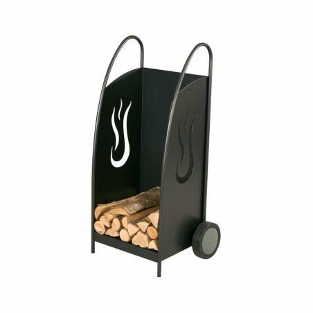 Holzwagen mit Flammen Design
