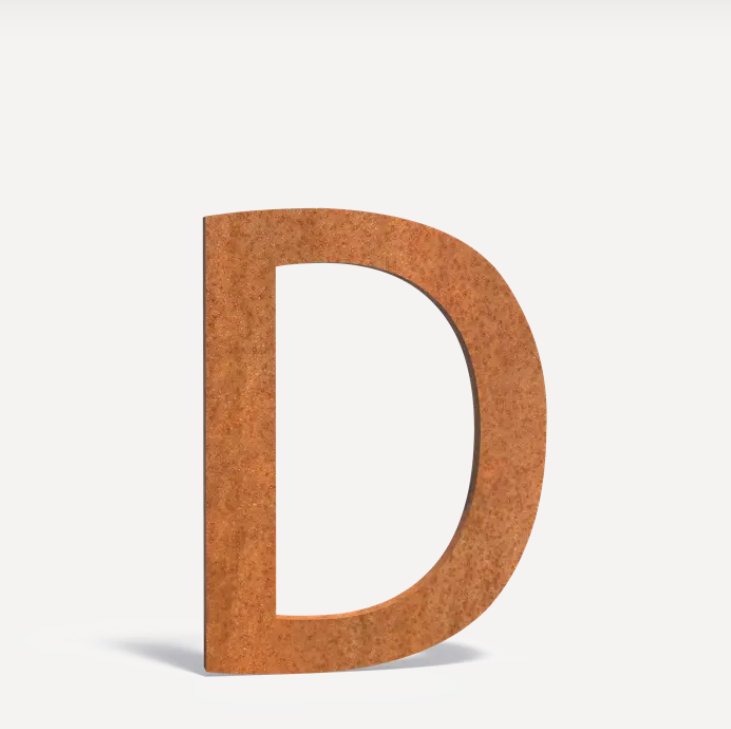 Buchstaben für Briefkästen "D"