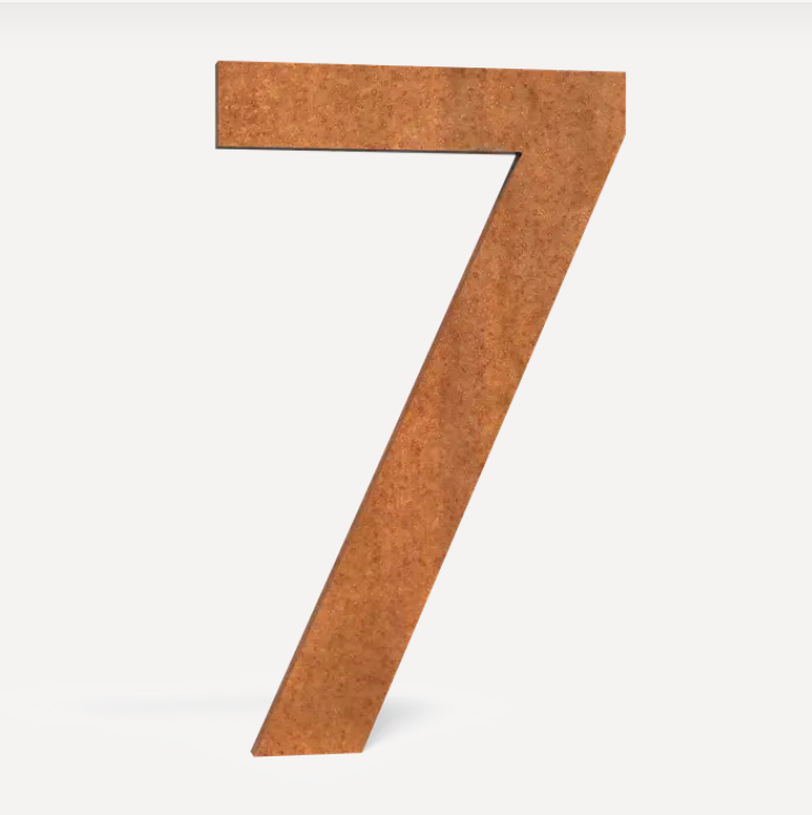 Hausnummer für Briefkästen Nr. 7