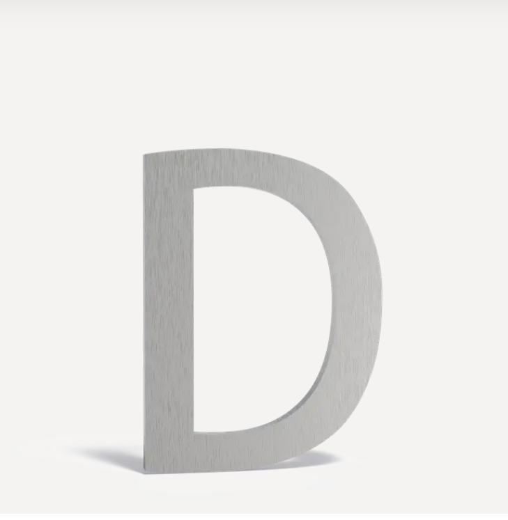 Buchstaben für Briefkästen "D" 