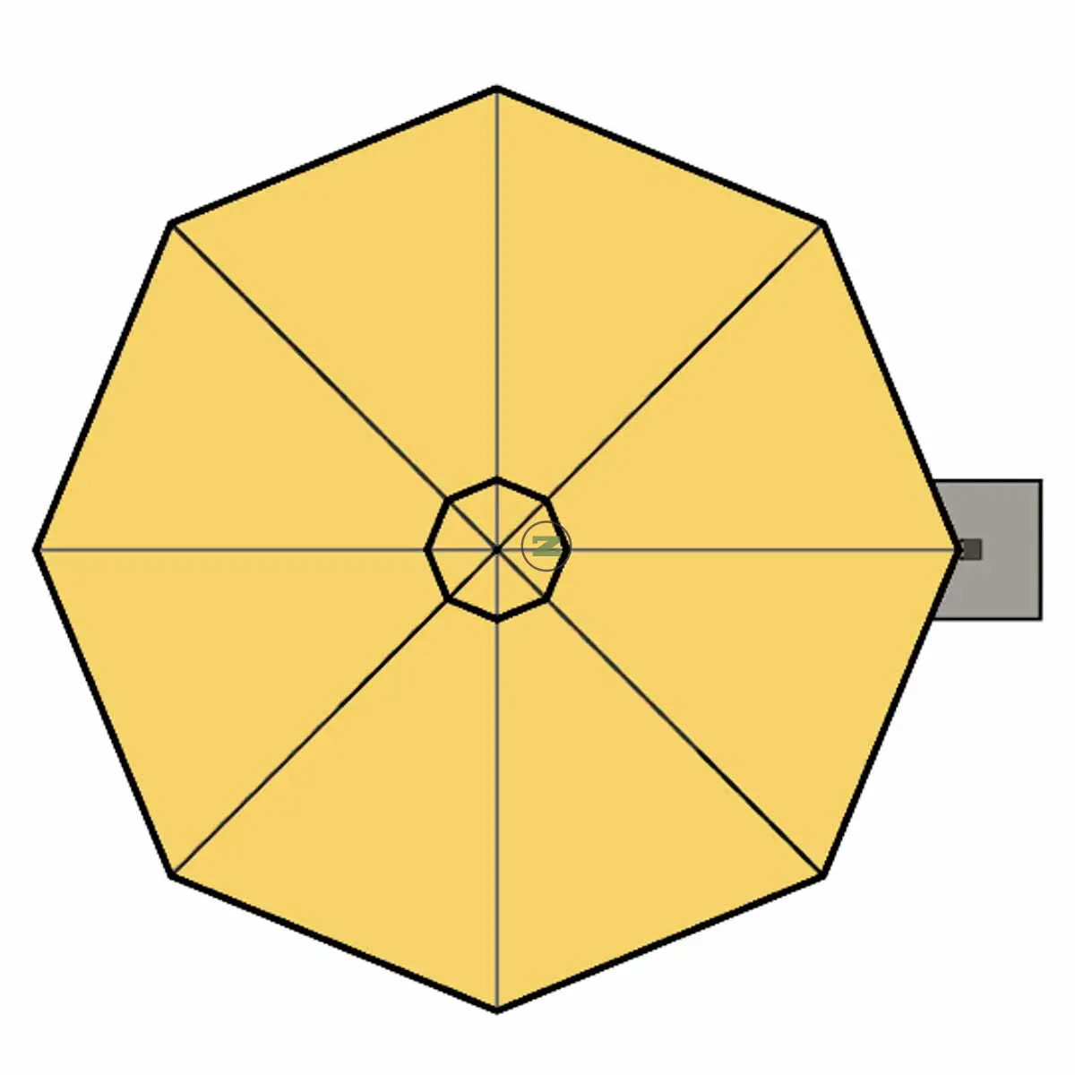 Sonnenschirm Singlepole P7