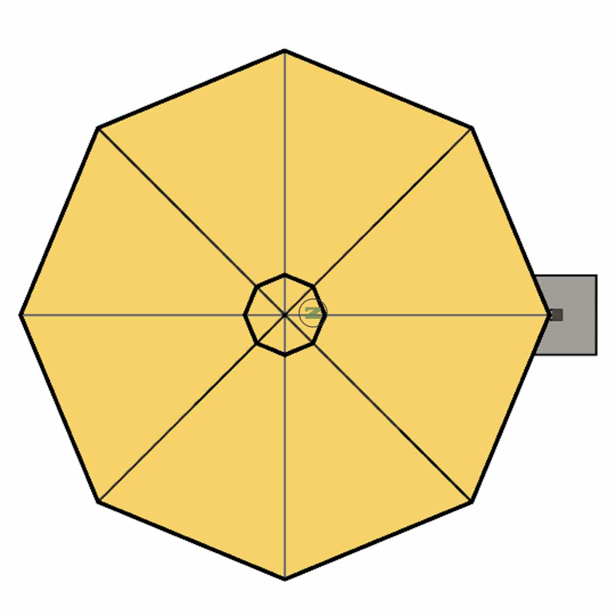 Sonnenschirm Singlepole P7