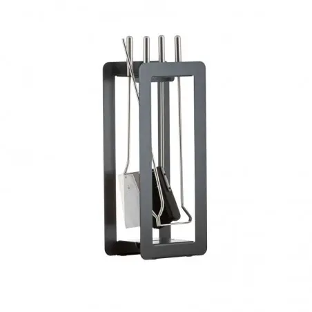 Kaminbesteck schwarz, 4-teilig, 59 cm Kaminbesteck schwarz, 4-teilig, 59 cm